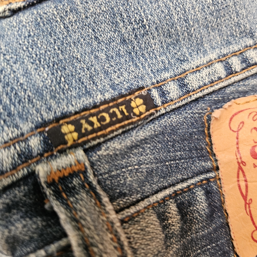 Lucky Brand Faded Blue Straight-Leg Jeans 100% Cotton - Picture 7 of 13